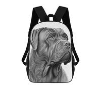 sinyumoney Sac À Dos Scolaire Pour Enfants Cane Corso Dog Drawn Sac À Dos Décontracté Pour Les Voyages, Imprimé En 3D, Pour Garçons Et Filles, Grande Capacité 17inch