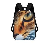 sinyumoney Sac À Dos Scolaire Pour Enfants Cat Eye Close Up Sac À Dos Tendance Pour Adolescents, Sac À Dos Décontracté Pour Garçons Et Filles, Sac D'école Imprimé En 3D 17inch