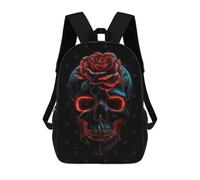 sinyumoney Sac À Dos Scolaire Pour Enfants Celebrate Life Sugar Skull Sac À Dos Scolaire Pour Enfants, Style Décontracté Et Tendance, Imprimé En 3D, Amusant Et Original 17inch