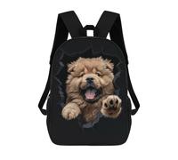 sinyumoney Sac À Dos Scolaire Pour Enfants Chow Chow Sac À Dos Décontracté Pour Les Voyages, Imprimé En 3D, Pour Garçons Et Filles, Grande Capacité 17inch