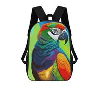 sinyumoney Sac À Dos Scolaire Pour Enfants Colorful Parrot Sac À Dos Scolaire Pour Enfants, Style Décontracté Et Tendance, Imprimé En 3D, Amusant Et Original 17inch