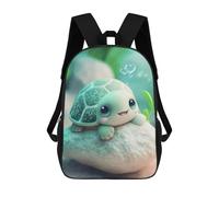 sinyumoney Sac À Dos Scolaire Pour Enfants Cute Cartoon Turtle Rock Sac À Dos Décontracté Pour Les Voyages, Imprimé En 3D, Pour Garçons Et Filles, Grande Capacité 17inch