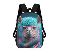 sinyumoney Sac À Dos Scolaire Pour Enfants Cute Llama Art Sac À Dos Scolaire Pour Enfants, Style Décontracté Et Tendance, Imprimé En 3D, Amusant Et Original 17inch