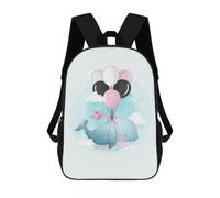 sinyumoney Sac À Dos Scolaire Pour Enfants Cute Whale Flying Sac À Dos Décontracté Pour Les Voyages, Imprimé En 3D, Pour Garçons Et Filles, Grande Capacité 17inch