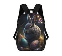 sinyumoney Sac À Dos Scolaire Pour Enfants Easter Bunny VII Sac À Dos Scolaire Pour Enfants, Style Décontracté Et Tendance, Imprimé En 3D, Amusant Et Original 17inch