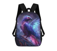 sinyumoney Sac À Dos Scolaire Pour Enfants Electric Eagle Fantasy Artwork Sac À Dos Scolaire Tendance Sac À Dos De Voyage Unisexe Tendance Sac À Dos 3D Cool 17inch