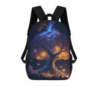 sinyumoney Sac À Dos Scolaire Pour Enfants Enchanted Glowing Tree -1 Sac À Dos Décontracté Pour Les Voyages, Imprimé En 3D, Pour Garçons Et Filles, Grande Capacité 17inch
