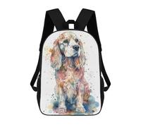 sinyumoney Sac À Dos Scolaire Pour Enfants English Cocker Spaniel Sac À Dos Scolaire Pour Enfants, Style Décontracté Et Tendance, Imprimé En 3D, Amusant Et Original 17inch
