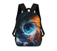 sinyumoney Sac À Dos Scolaire Pour Enfants Eye of The Storm -2 Sac À Dos Scolaire Tendance Sac À Dos De Voyage Unisexe Tendance Sac À Dos 3D Cool 17inch