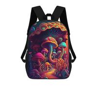 sinyumoney Sac À Dos Scolaire Pour Enfants Fantasy Mushroom Forest -3 Sac À Dos Scolaire Tendance Sac À Dos De Voyage Unisexe Tendance Sac À Dos 3D Cool 17inch