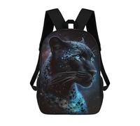 sinyumoney Sac À Dos Scolaire Pour Enfants Galactic Leopard Portrait-1 Sac À Dos Scolaire Tendance Sac À Dos De Voyage Unisexe Tendance Sac À Dos 3D Cool 17inch