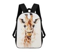 sinyumoney Sac À Dos Scolaire Pour Enfants Giraffe Watercolor Sac À Dos Scolaire Pour Enfants, Style Décontracté Et Tendance, Imprimé En 3D, Amusant Et Original 17inch