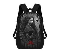 sinyumoney Sac À Dos Scolaire Pour Enfants GOTHIC Sac À Dos Décontracté Pour Les Voyages, Imprimé En 3D, Pour Garçons Et Filles, Grande Capacité 17inch