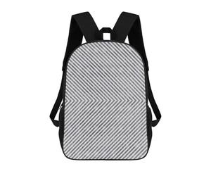 sinyumoney Sac À Dos Scolaire Pour Enfants Gray Lines 2 Sac À Dos Scolaire Pour Enfants, Style Décontracté Et Tendance, Imprimé En 3D, Amusant Et Original 17inch
