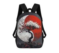 sinyumoney Sac À Dos Scolaire Pour Enfants Harmony in Sakura Bloom Sac À Dos Tendance Pour Adolescents, Sac À Dos Décontracté Pour Garçons Et Filles, Sac D'école Imprimé En 3D 17inch