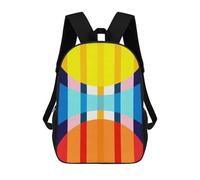 sinyumoney Sac À Dos Scolaire Pour Enfants Imprimé En 3D Abstraction A Sacs À Dos, Sacs À Dos De Voyage Décontractés, Grand Sac À Dos De Jour Pour Garçons 17inch