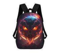 sinyumoney Sac À Dos Scolaire Pour Enfants Imprimé En 3D Apocalyptic Earth Fiery Skull Sac À Dos De Sport Pour Garçons Et Filles, Sac À Dos Tendance 17inch
