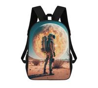 sinyumoney Sac À Dos Scolaire Pour Enfants Imprimé En 3D Astronaut on Mars -5 Sacs À Dos, Sacs À Dos De Voyage Décontractés, Grand Sac À Dos De Jour Pour Garçons 17inch