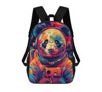 sinyumoney Sac À Dos Scolaire Pour Enfants Imprimé En 3D Astronaut Panda Space Sacs À Dos, Sacs À Dos De Voyage Décontractés, Grand Sac À Dos De Jour Pour Garçons 17inch