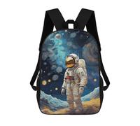 sinyumoney Sac À Dos Scolaire Pour Enfants Imprimé En 3D Astronaut Space Fantasy Sac À Dos De Sport Pour Garçons Et Filles, Sac À Dos Tendance 17inch