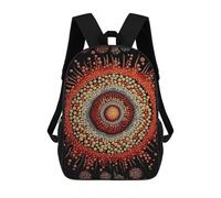 sinyumoney Sac À Dos Scolaire Pour Enfants Imprimé En 3D Australian Style Dot Paint Sac À Dos De Sport Pour Garçons Et Filles, Sac À Dos Tendance 17inch
