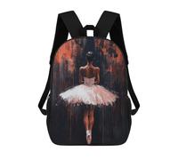 sinyumoney Sac À Dos Scolaire Pour Enfants Imprimé En 3D Ballet Dancer in Red The Shadow of Ballet Artistic Expression Sac À Dos De Sport Pour Garçons Et Filles, Sac À Dos Tendance 17inch
