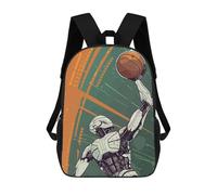 sinyumoney Sac À Dos Scolaire Pour Enfants Imprimé En 3D Basketball Playing Robot Sac À Dos De Sport Pour Garçons Et Filles, Sac À Dos Tendance 17inch
