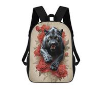 sinyumoney Sac À Dos Scolaire Pour Enfants Imprimé En 3D Black Panther Sacs À Dos, Sacs À Dos De Voyage Décontractés, Grand Sac À Dos De Jour Pour Garçons 17inch