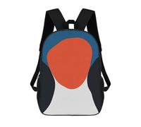 sinyumoney Sac À Dos Scolaire Pour Enfants Imprimé En 3D Blue And Red II Sacs À Dos, Sacs À Dos De Voyage Décontractés, Grand Sac À Dos De Jour Pour Garçons 17inch