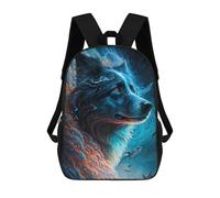 sinyumoney Sac À Dos Scolaire Pour Enfants Imprimé En 3D Border Collie Dog Sacs À Dos, Sacs À Dos De Voyage Décontractés, Grand Sac À Dos De Jour Pour Garçons 17inch