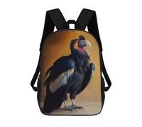 sinyumoney Sac À Dos Scolaire Pour Enfants Imprimé En 3D California Condor Sac À Dos De Sport Pour Garçons Et Filles, Sac À Dos Tendance 17inch