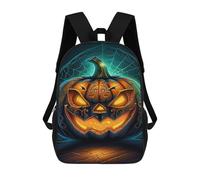 sinyumoney Sac À Dos Scolaire Pour Enfants Imprimé En 3D Carved Halloween Pumpkin Sac À Dos De Sport Pour Garçons Et Filles, Sac À Dos Tendance 17inch