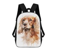 sinyumoney Sac À Dos Scolaire Pour Enfants Imprimé En 3D Cocker Spaniel Dog, Grande Capacité, Idéal Pour Les Voyages, Les Livres Et L'école.