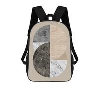 sinyumoney Sac À Dos Scolaire Pour Enfants Imprimé En 3D Collage in Polygons 7 Sacs À Dos, Sacs À Dos De Voyage Décontractés, Grand Sac À Dos De Jour Pour Garçons 17inch