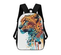 sinyumoney Sac À Dos Scolaire Pour Enfants Imprimé En 3D Colorful Cheetah Abstract Art Sac À Dos De Sport Pour Garçons Et Filles, Sac À Dos Tendance 17inch
