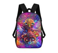 sinyumoney Sac À Dos Scolaire Pour Enfants Imprimé En 3D Colorful Fantasy Creature -1, Grande Capacité, Idéal Pour Les Voyages, Les Livres Et L'école.