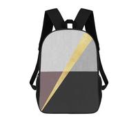sinyumoney Sac À Dos Scolaire Pour Enfants Imprimé En 3D Conceptual Lines V Sac À Dos De Sport Pour Garçons Et Filles, Sac À Dos Tendance 17inch