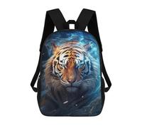 sinyumoney Sac À Dos Scolaire Pour Enfants Imprimé En 3D Cosmic Celestial Tiger Sac À Dos De Sport Pour Garçons Et Filles, Sac À Dos Tendance 17inch
