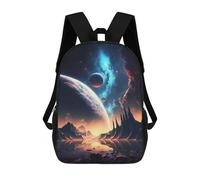 sinyumoney Sac À Dos Scolaire Pour Enfants Imprimé En 3D Cosmic Lake Oasis Sac À Dos De Sport Pour Garçons Et Filles Sac À Dos Tendance 17inch