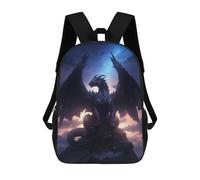 sinyumoney Sac À Dos Scolaire Pour Enfants Imprimé En 3D Cosmic Night Furry Dragon Sacs À Dos, Sacs À Dos De Voyage Décontractés, Grand Sac À Dos De Jour Pour Garçons 17inch