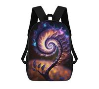 sinyumoney Sac À Dos Scolaire Pour Enfants Imprimé En 3D Cosmic Spiral Tree Sacs À Dos, Sacs À Dos De Voyage Décontractés, Grand Sac À Dos De Jour Pour Garçons 17inch