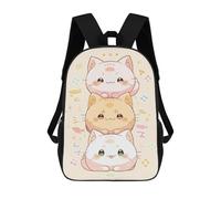 sinyumoney Sac À Dos Scolaire Pour Enfants Imprimé En 3D Cute Kawaii Cats Japan Art Sac À Dos De Sport Pour Garçons Et Filles Sac À Dos Tendance 17inch