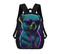 sinyumoney Sac À Dos Scolaire Pour Enfants Imprimé En 3D Cute Whimsical Koala Sacs À Dos, Sacs À Dos De Voyage Décontractés, Grand Sac À Dos De Jour Pour Garçons 17inch