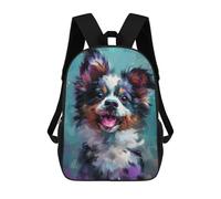 sinyumoney Sac À Dos Scolaire Pour Enfants Imprimé En 3D Cute Whimsical Puppy Art Sacs À Dos, Sacs À Dos De Voyage Décontractés, Grand Sac À Dos De Jour Pour Garçons 17inch
