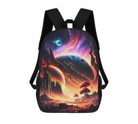 sinyumoney Sac À Dos Scolaire Pour Enfants Imprimé En 3D Dawn Of Cosmos Heaven Sac À Dos De Sport Pour Garçons Et Filles Sac À Dos Tendance 17inch