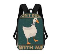 sinyumoney Sac À Dos Scolaire Pour Enfants Imprimé En 3D Dont Duck With Me Sacs À Dos, Sacs À Dos De Voyage Décontractés, Grand Sac À Dos De Jour Pour Garçons 17inch