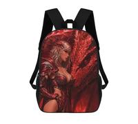 sinyumoney Sac À Dos Scolaire Pour Enfants Imprimé En 3D Dragon Armor Fantasy Artwork-3, Grande Capacité, Idéal Pour Les Voyages, Les Livres Et L'école.