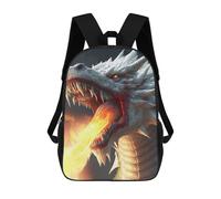 sinyumoney Sac À Dos Scolaire Pour Enfants Imprimé En 3D Dragon Breath Fire Artwork Sac À Dos De Sport Pour Garçons Et Filles, Sac À Dos Tendance 17inch