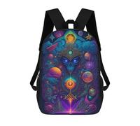 sinyumoney Sac À Dos Scolaire Pour Enfants Imprimé En 3D Enchanted Cosmic Gateway, Grande Capacité, Idéal Pour Les Voyages, Les Livres Et L'école.
