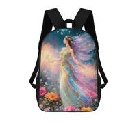 sinyumoney Sac À Dos Scolaire Pour Enfants Imprimé En 3D Enchanted Garden Fantasy, Grande Capacité, Idéal Pour Les Voyages, Les Livres Et L'école.